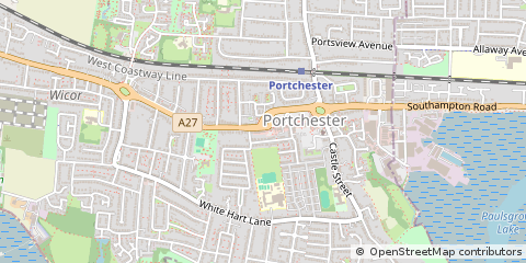 Map of Fareham, Hampshire