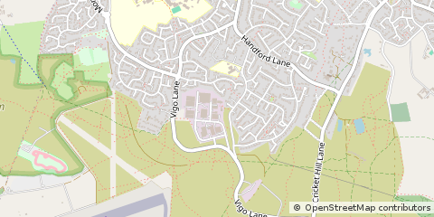 Map of Yateley, Hampshire