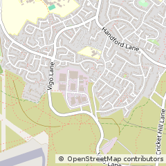 Map of Yateley, Hampshire