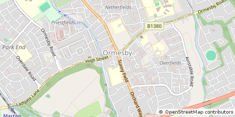 Map of Middlesbrough