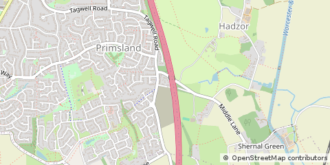 Map of Droitwich, Worcestershire