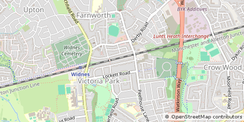Map of Widnes