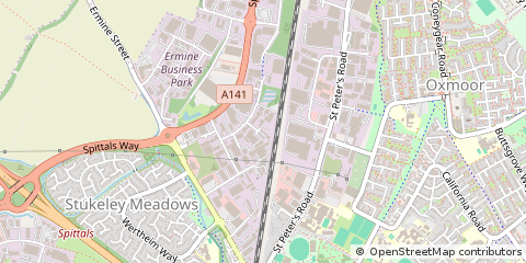 Map of Huntingdon, Cambridgeshire