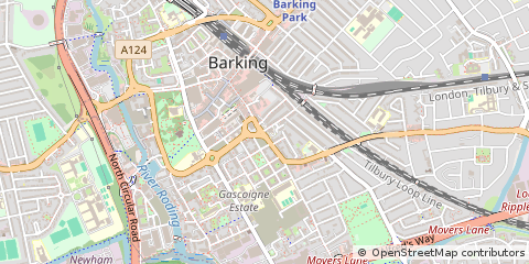 Map of Barking, Essex