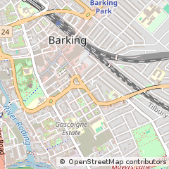 Map of Barking, Essex