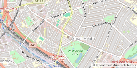 Map of Birmingham, West Midlands