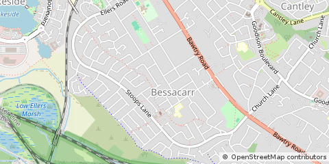 Map of Doncaster