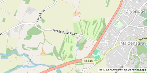 Map of Woodbridge, Suffolk