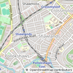 Map of Glasgow, Lanarkshire