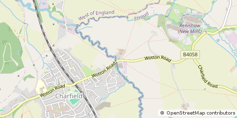 Map of Wotton-Under-Edge, Gloucestershire