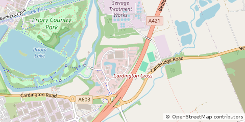 Map of Bedford