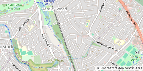 Map of Birmingham, West Midlands