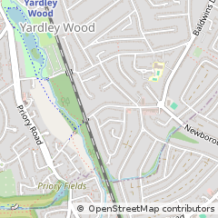 Map of Birmingham, West Midlands