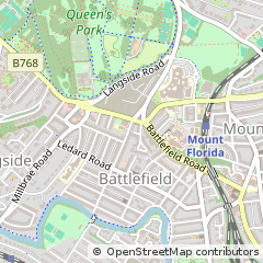 Map of Glasgow, Lanarkshire