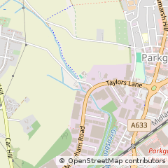 Map of Parkgate Rotherham, S.yorks