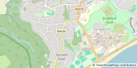 Map of Swansea
