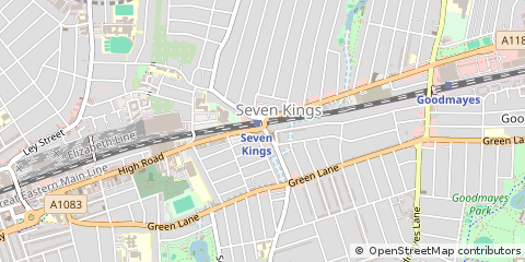 Map of Ilford, Essex