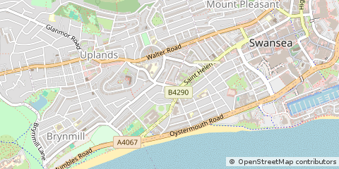 Map of Swansea