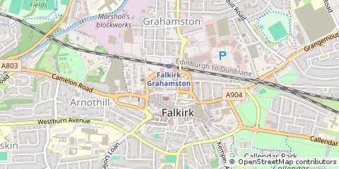 Map of Falkirk