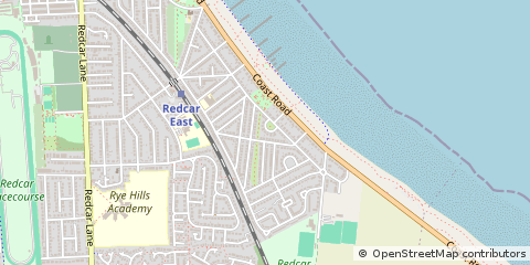 Map of Redcar, North Yorkshire
