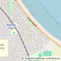 Map of Redcar, North Yorkshire