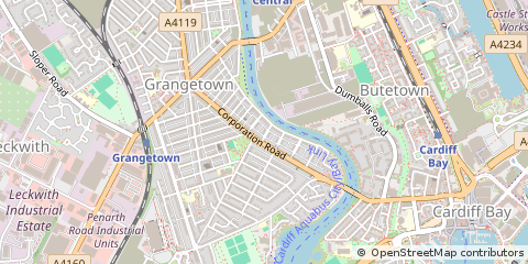 Map of Cardiff