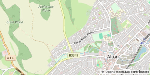 Map of Alton, Hampshire
