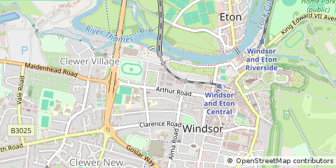 Map of Windsor, Berkshire
