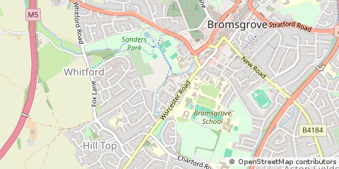 Map of Bromsgrove