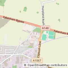Map of Fakenham, Norfolk