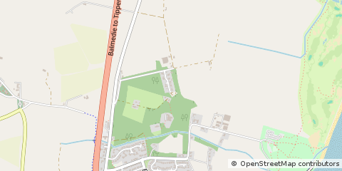 Map of Balmedie, Aberdeenshire
