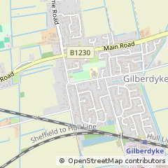 Map of Gilberdyke, East Yorkshire