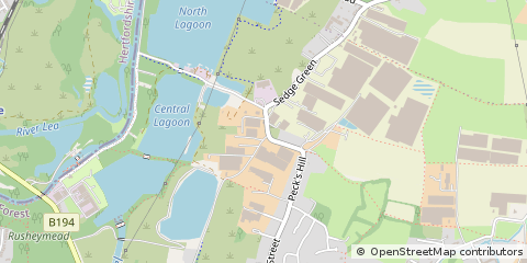 Map of Waltham Abbey, Essex