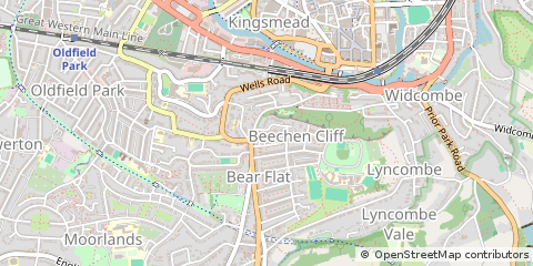 Map of Bath, Somerset