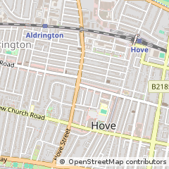 Map of Hove, East Sussex