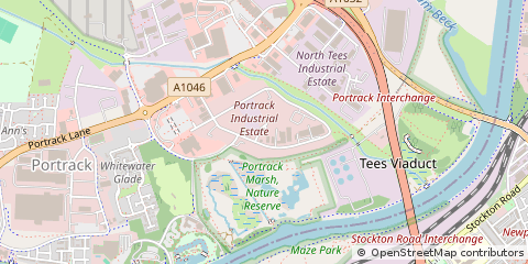 Map of Stockton on Tees, Cleveland