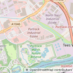 Map of Stockton on Tees, Cleveland