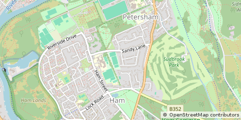 Map of Richmond, Surrey