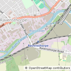 Map of Dewsbury, West Yorkshire