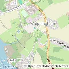 Map of East Cowes, Isle of Wight