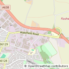 Map of Ossett, West Yorkshire