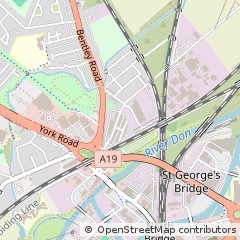 Map of Doncaster, South Yorkshire