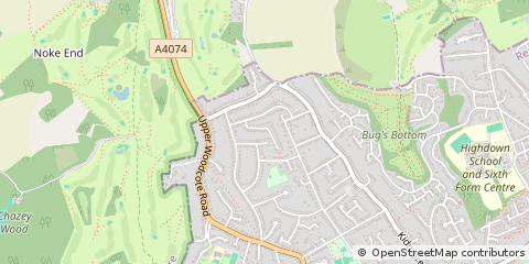 Map of Reading, Berkshire