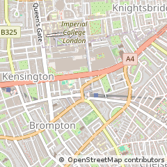Map of South Kensington, London
