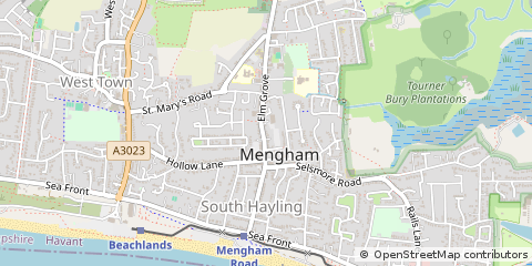 Map of Hayling Island