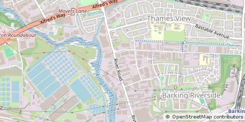 Map of Barking, Essex