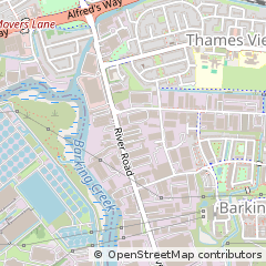 Map of Barking, Essex