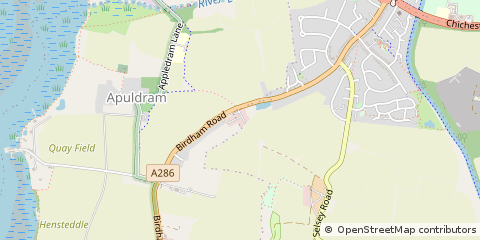 Map of Chichester, West Sussex