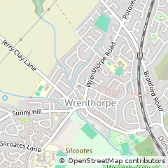 Map of Wakefield, West Yorkshire