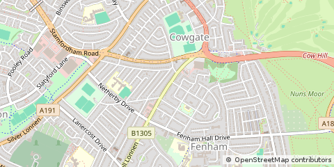 Map of Newcastle Upon Tyne
